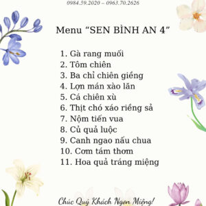 SEN BÌNH AN 4