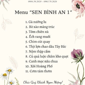 SEN BÌNH AN 1