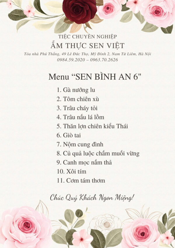 SEN BÌNH AN 6