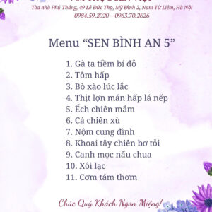 SEN BÌNH AN 5